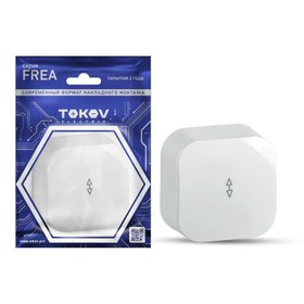 Переключатель 1-кл. ОП Frea 10А IP20 250В АБС-пластик бел. TOKOV ELECTRIC TKE-FR-P1-C01