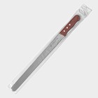 Нож для бисквита ровный край KONFINETTA, длина лезвия 35 см, деревянная ручка - фото 4546466
