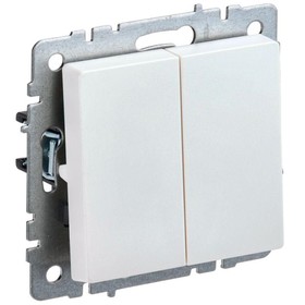 Выключатель 2-кл. СП BRITE ВС10-2-0-БрЖ 10А жемчуж. IEK BR-V20-0-10-K36 10678628