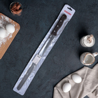 Нож для бисквита «Гурман-Про» с мелкими зубцам, деревянная ручка, рабочая поверхность 35 см, толщина лезвия 1,9 мм - Фото 2