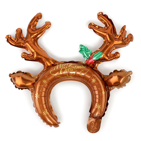 Надувной ободок 14" «Рождественский олень»