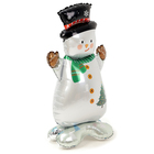 Шар воздушный фольгированный 48" «Снеговик в шляпе», на подставке - Фото 3