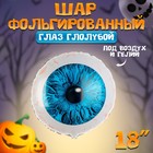 Воздушный шар фольгированный 18" «Глаз голубой», круг - Фото 1