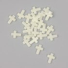 Бусины для творчества пластик "Крестик" фосфорные набор 20 шт 1,5х1,1х0,4 см - Фото 3