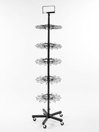 Вертушка, 5 ярусов по 14 крючков stop Lock. чёрная, 40×40×178 см - Фото 7