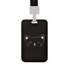 Бейдж вертикальный «Кот», внешний размер 11×7 см, внутренний размер 8.2×5.2 см, лента 42 см - Фото 3