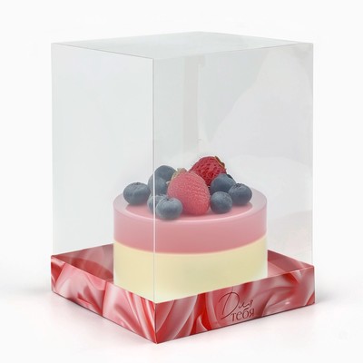 Коробка для кондитерских изделий «Шёлк», 15×15×20 см