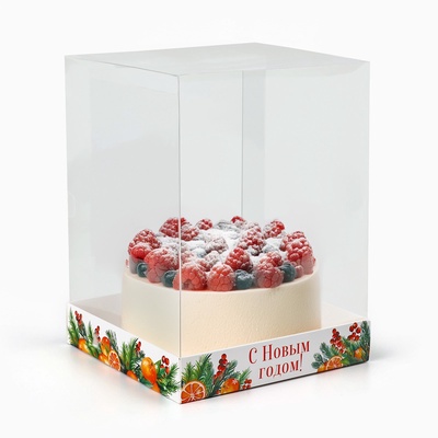 Коробка для кондитерских изделий «Новый год: Аромат праздника», 15×15×20 см