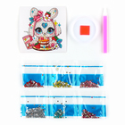 Алмазная мозаика наклейка для детей «Милый Зайка», 9×9 см, набор для творчества - Фото 2