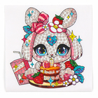 Алмазная мозаика наклейка для детей «Милый Зайка», 9×9 см, набор для творчества - Фото 3