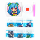 Алмазная мозаика наклейка для детей «Модная девчуля», 9×9 см, набор для творчества - Фото 2