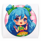 Алмазная мозаика наклейка для детей «Модная девчуля», 9×9 см, набор для творчества - Фото 3