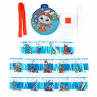 Алмазная мозаика на новый год для детей на подвеске «Зайка», 10×10 см, набор для творчества - Фото 3