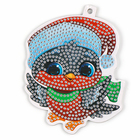 Алмазная мозаика на новый год на подвеске «Снегирь», 9×11 см, набор для творчества - Фото 4