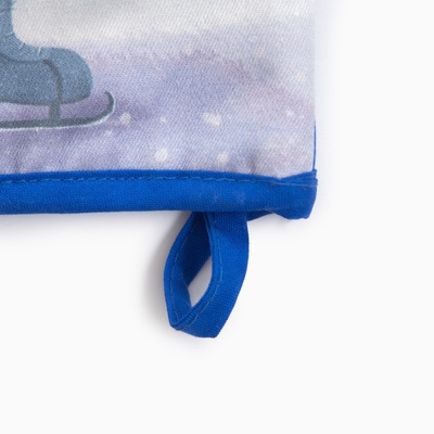 Варежка-прихватка новогодняя «Этель» Holiday 15×28 см, саржа, 100% хл, ватин 250 г/м²