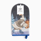 Варежка-прихватка новогодняя «Этель» Holiday 15×28 см, саржа, 100% хл, ватин 250 г/м² 10366905