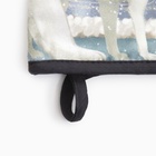 Варежка-прихватка новогодняя «Этель. Мгновения зимы» 15×28 см, саржа, 100% хл, ватин 250 г/м² - Фото 3