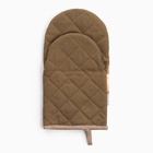 Варежка - прихватка новогодняя «Этель. Уютных вечеров», 15×28 см, саржа, 100% хлопок, ватин 250 г/м² - Фото 4