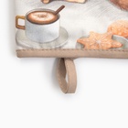 Варежка - прихватка новогодняя «Этель. Уютных вечеров», 15×28 см, саржа, 100% хлопок, ватин 250 г/м² - Фото 3