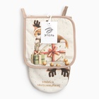 Набор кухонный «Этель. Замурчательных подарков» варежка 15×28 см, прихватка 19×19 см,100%хл - Фото 6