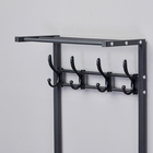 Прихожая напольная «Клик Мебель. Базовая», 400×255×1600 мм, цвет чёрный - Фото 5