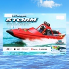 Катер радиоуправляемый STORM, водомёт, работает от аккумулятора, цвет красный - Фото 12
