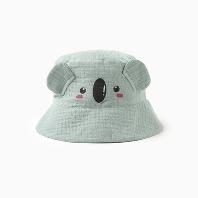 Панама детская, размер 50, тёмно-зелёная