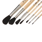 Набор кистей для рисования, белка, 7 штук: № 0.1.2.3.5.8,10, Calligrata, круглые, короткая ручка - Фото 5