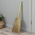 Веник 3-х прошивной «Сорго», усиленный, с петлей, 350 г, 85 см, нить - Фото 2