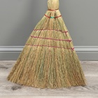 Метла 3-х прошивная «Сорго», усиленная, 450 г, 120 см, нить - Фото 3