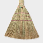 Метла 3-х прошивная «Сорго», усиленная, 450 г, 120 см, нить - Фото 8