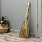 Веник 4-х лучевой 5-ти прошивной «Сорго», 400 г, 90 см, нить - Фото 2
