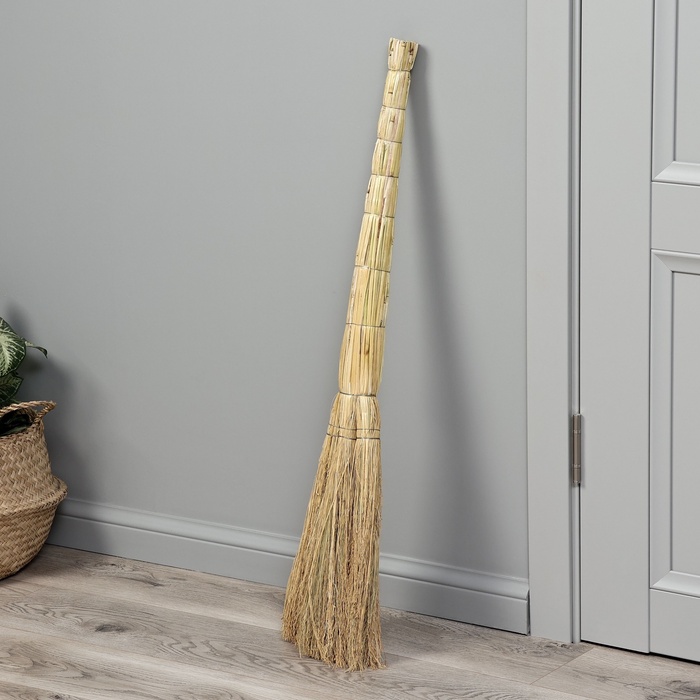 Веник 3-х лучевой «Сорго», 350 г, 90 см, проволока - Фото 1