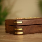 УЦЕНКА Шкатулка «Ларисса», 17.8×12.7×5.7 см, дерево 10679059