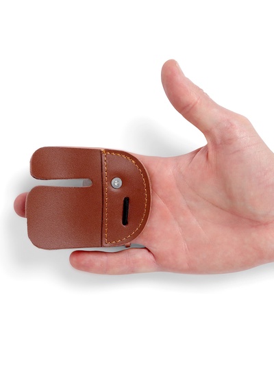 Напальчник для стрельбы из лука, натуральная кожа