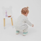 Комбинезон вязаный Крошка Я Leo Baby рост 68-74 см, серый 10331599 - фото 12760016