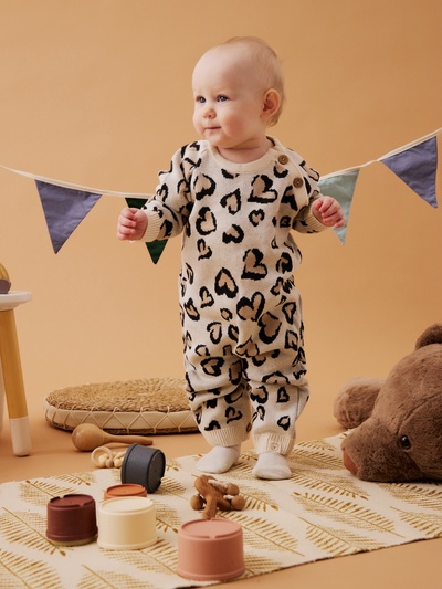 Комбинезон вязаный для девочки «Крошка Я» Leo Love, рост 86-92 см