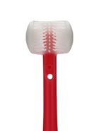 Зубная щетка детская, силиконовая щетина, круглая ручка, розовая - фото 809279557