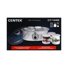 Йогуртница Centek CT-1442, 15 Вт, 0.2 л, 7 ёмкостей, стекло, серая 10653781 - фото 13229583