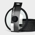 Крышка Magistro, d=22 см, со сливом, с силиконовым ободком и ручкой, жаропрочное стекло - Фото 5