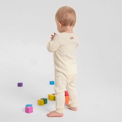Комбинезон детский MINAKU: Basic Line BABY, рост 80-86, бежевый