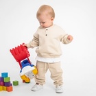 Толстовка детская MINAKU: Basic Line BABY, цвет бежевый, рост 74-80 10364068 - фото 12761011