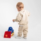 Толстовка детская MINAKU: Basic Line BABY, цвет бежевый, рост 80-86 10364069 - фото 13878499