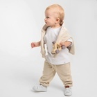 Штаны для малыша MINAKU: Basic Line BABY, цвет бежевый, рост 68-74 - Фото 8