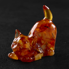Сувенир "Кот с хвостом", янтарь - фото 321812170