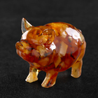 Сувенир "Свинка", янтарь - фото 321812214