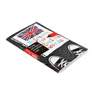 Тетрадь для записи английских слов А6, 32 листа "Модные кеды", с клапанами - фото 24730593