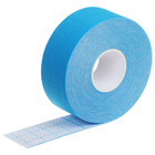 Кинезиотейп ONLYTOP, 2.5 см × 5 м, голубой - Фото 2