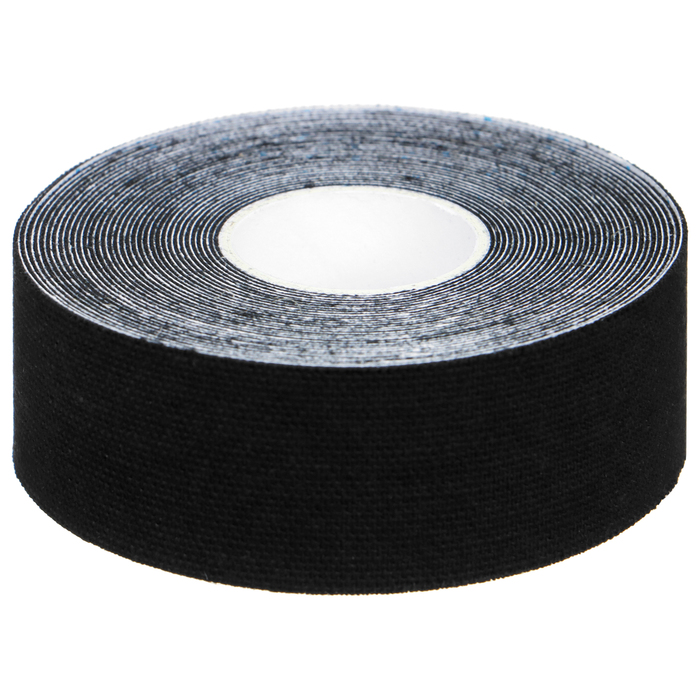 Кинезиотейп ONLYTOP, 2,5 см х 5 м, цвет чёрный - Фото 1