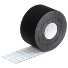 Кинезиотейп ONLYTOP, 3.8 см × 5 м, цвет чёрный - Фото 2